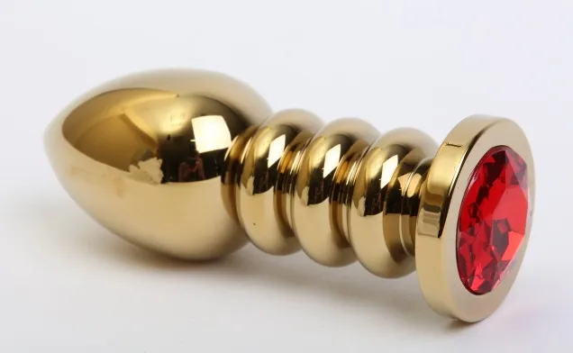 пробка металл фигурная золото с красным стразом 10,3х3,8см 47424-2mm в Перми