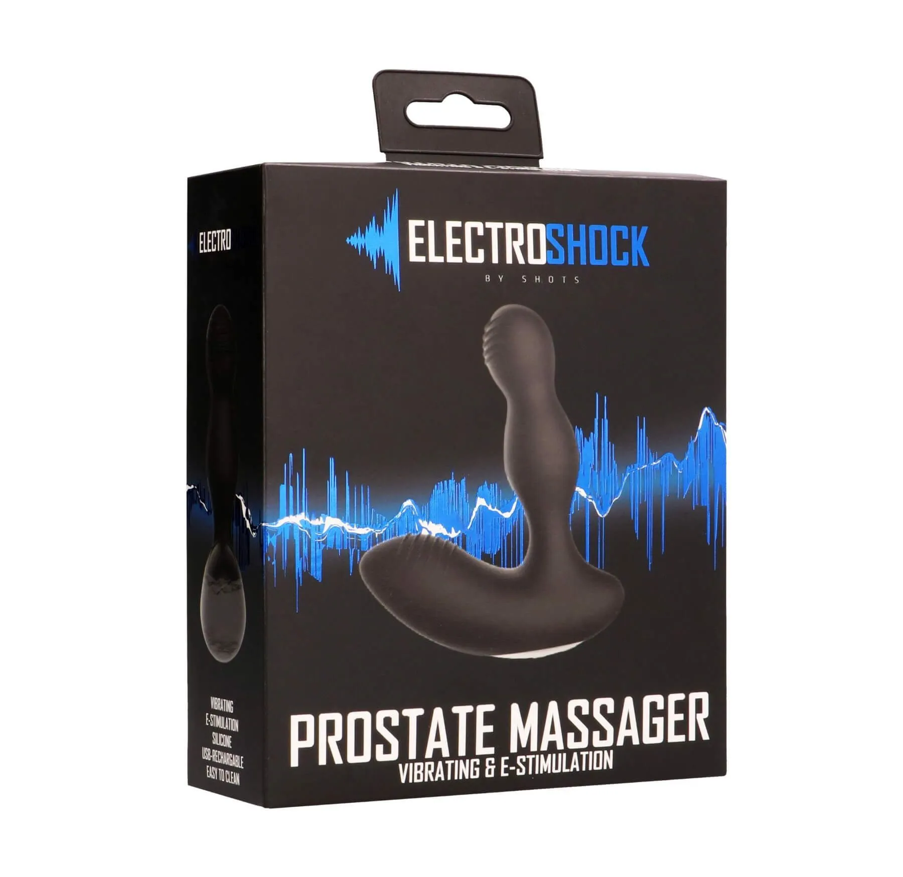 стимулятор простаты с электростимуляцией shots media electroshock prostate massager, черный в Перми