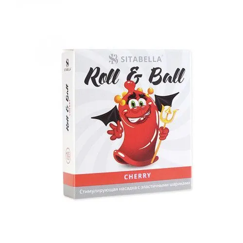 Насадка Sitabella Roll & Ball Вишня, стимулирующая