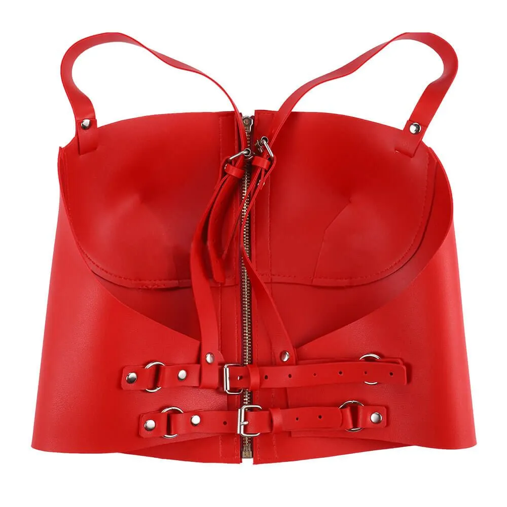 Эротическое корсет на молнии lapin rose harness, красный в Перми