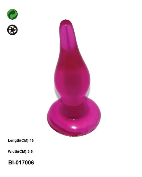 анальная пробка с присоской фиолетовая  bi-017006pur в Перми
