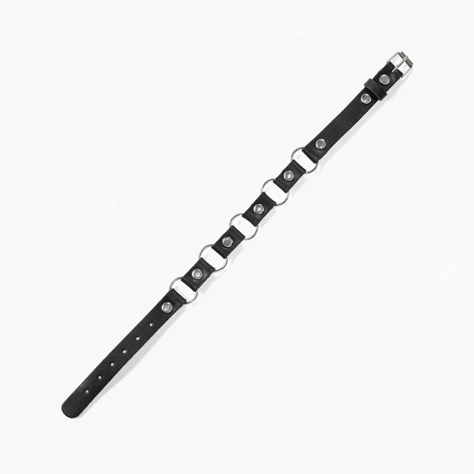 чокер pink rabbit кожаный с кольцами в Перми