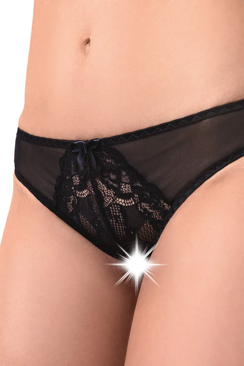 Эротическое эротические трусики с бантом erolanta mia, чёрные в Перми