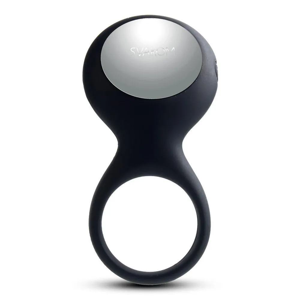 виброкольцо со стимулятором svakom tyler, черное в Перми