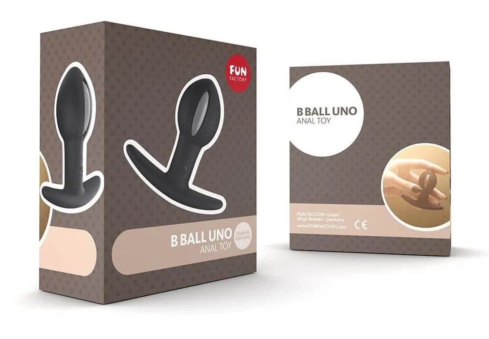 анальный шарик fun factory b ball uno, черно-серый в Перми