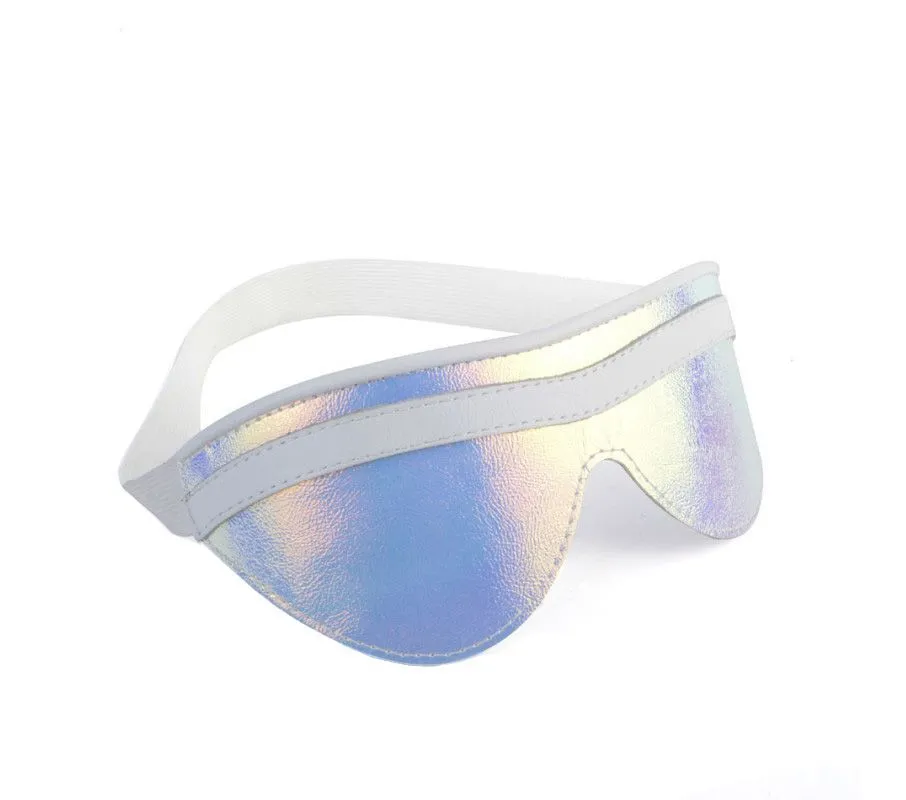 маска sitabella кожаная, белая с голографией в Перми