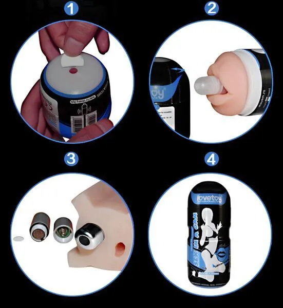 мастурбатор lovetoy sex in a can vibra mouth tunnel, с вибропулей в Перми