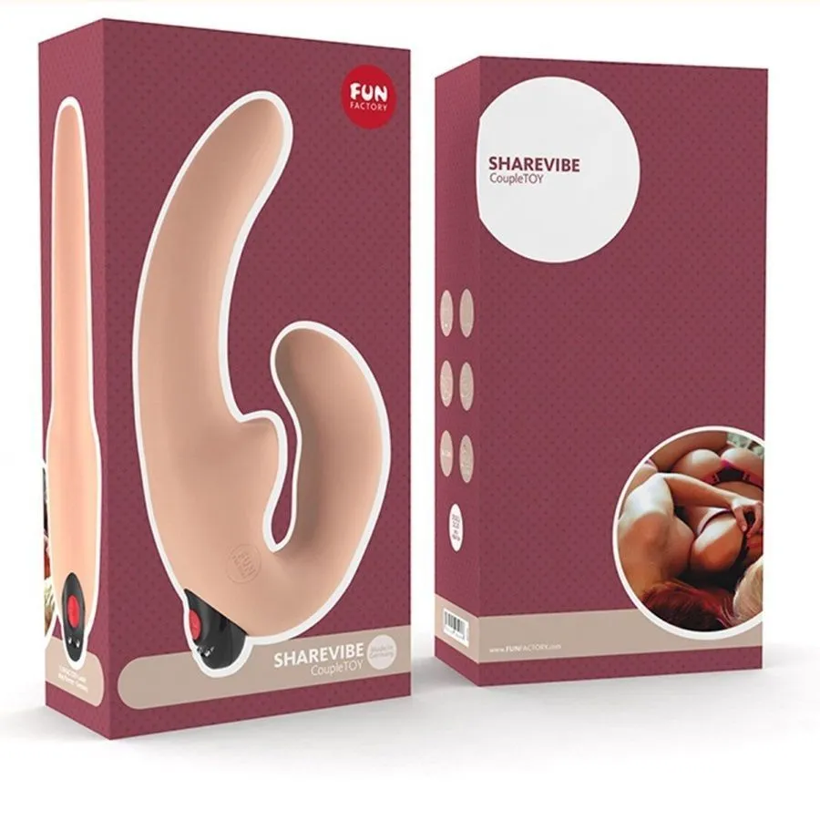 страпон с вибрацией fun factory sharevibe, телесный в Перми