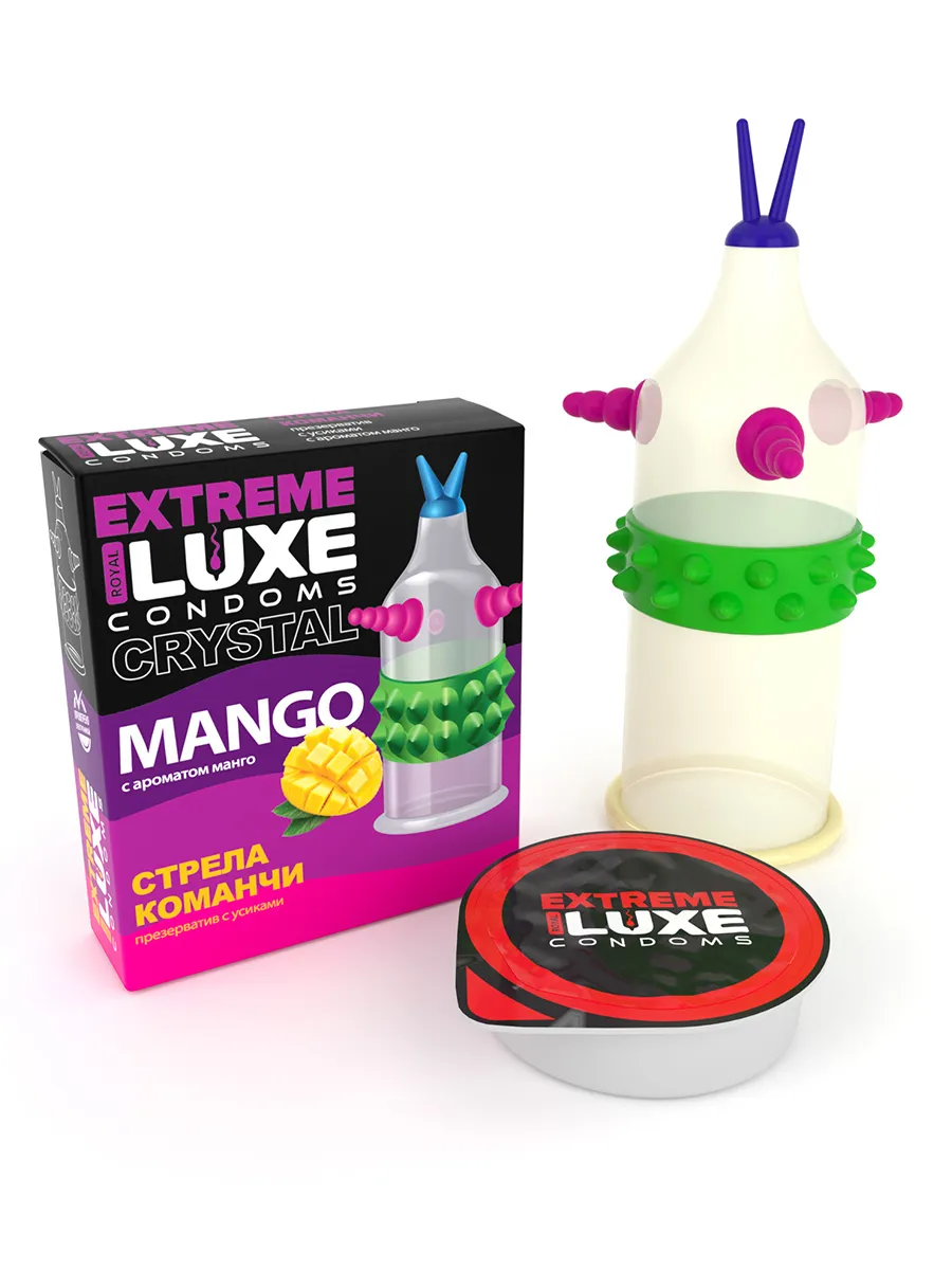 презервативы luxe, extreme, «стрела команчи», манго, 18 см, 5,2 см, 1 шт. в Перми