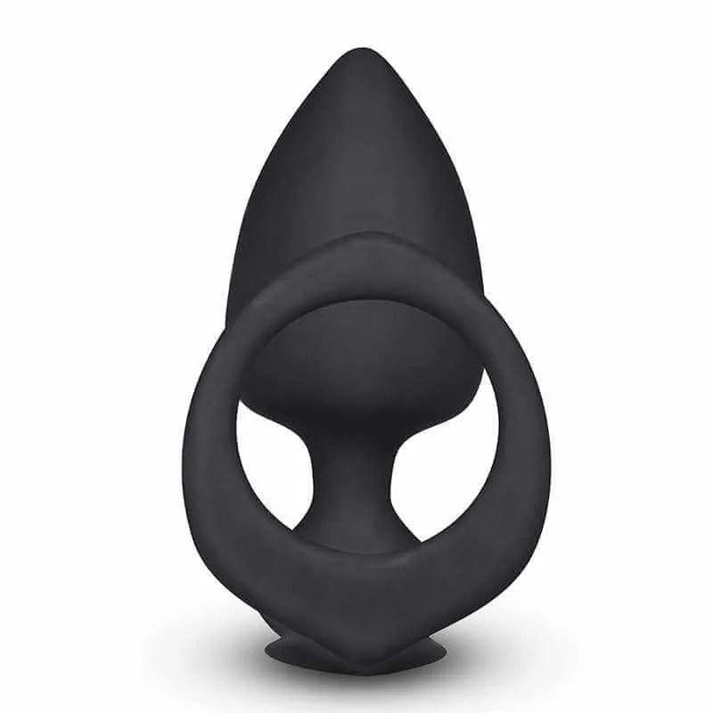 анальная пробка lovetoy combo threat cockring plug, черная в Перми
