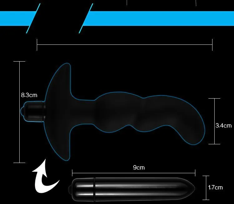 вибратор анальный lovetoy silicone p spot teaser, чёрный в Перми