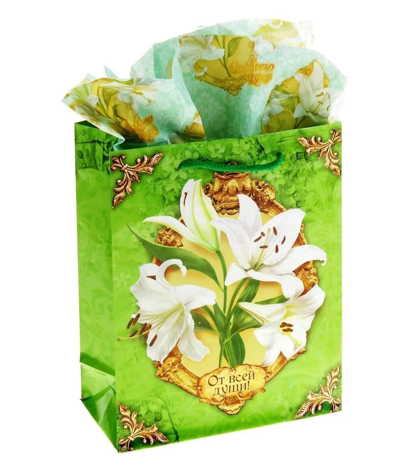 Набор для упаковки подарка Сима Ленд Нежная лилия, с аромабумагой