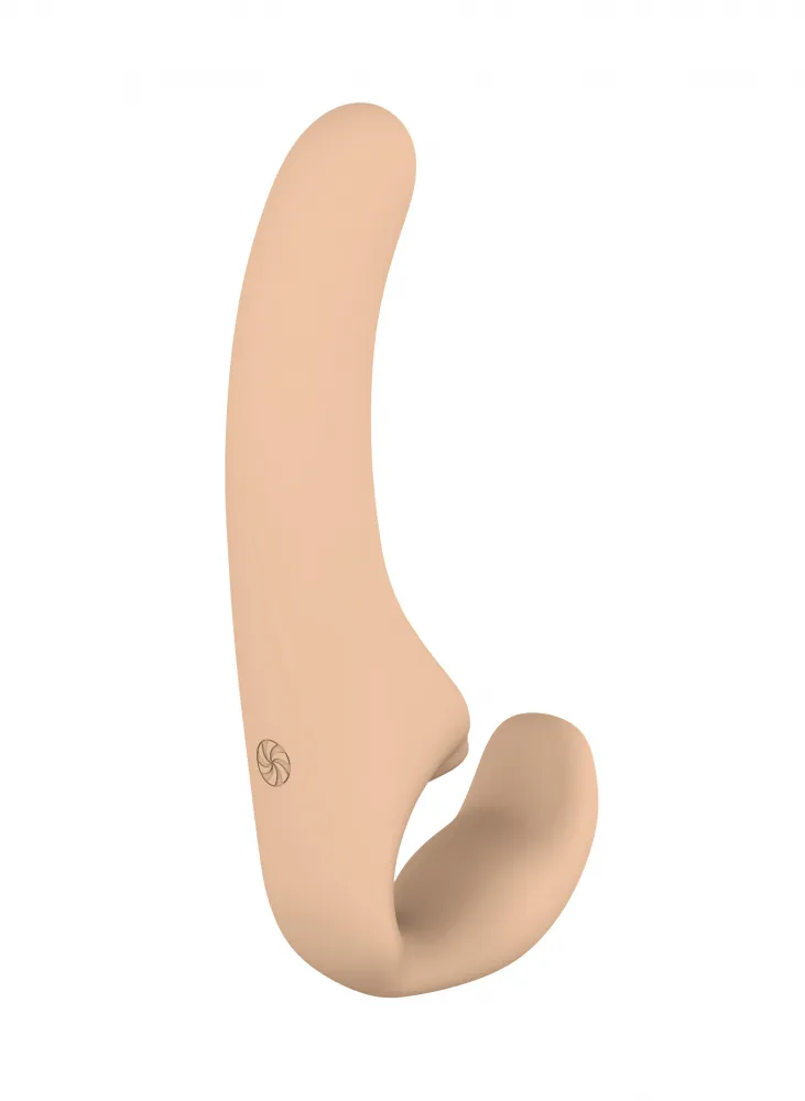 гнущийся безремневой страпон natural temptation biege 5011-01lola в Перми