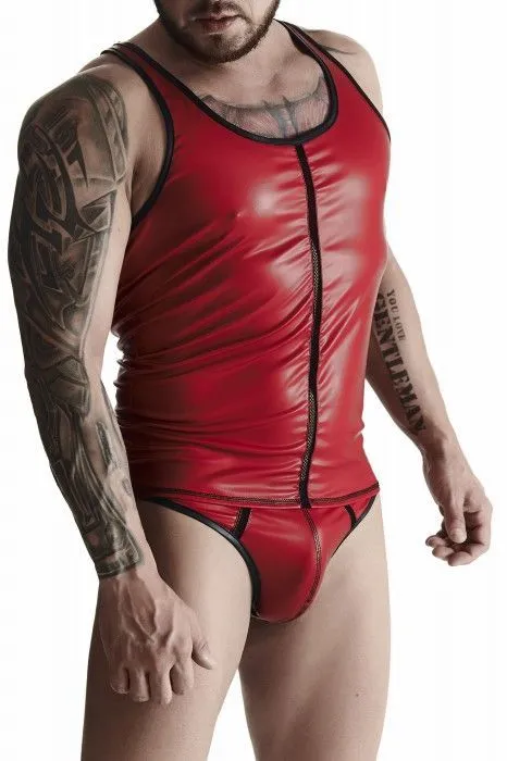 Эротическое мужская футболка без рукавов regnes, красная в Перми