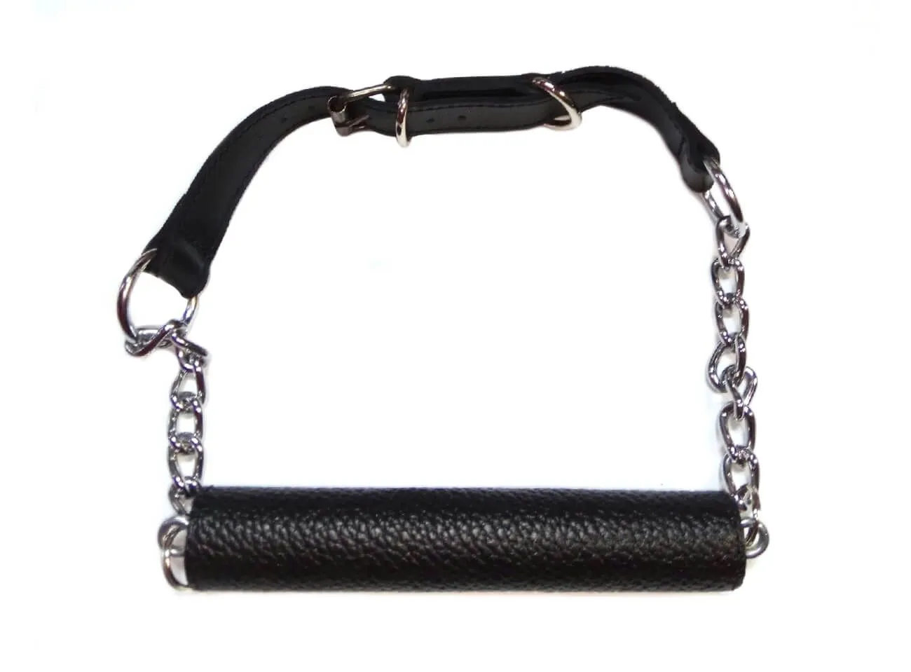трензель с цепями кожаный, черный в Перми