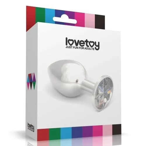 анальная пробка lovetoy малая, с красным камнем в Перми