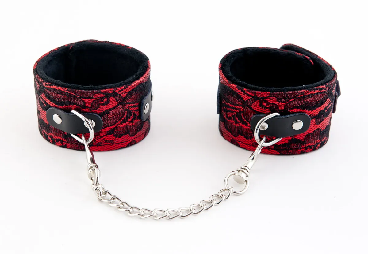 кружевные поножи toyfa marcus, красный, 46 см. в Перми