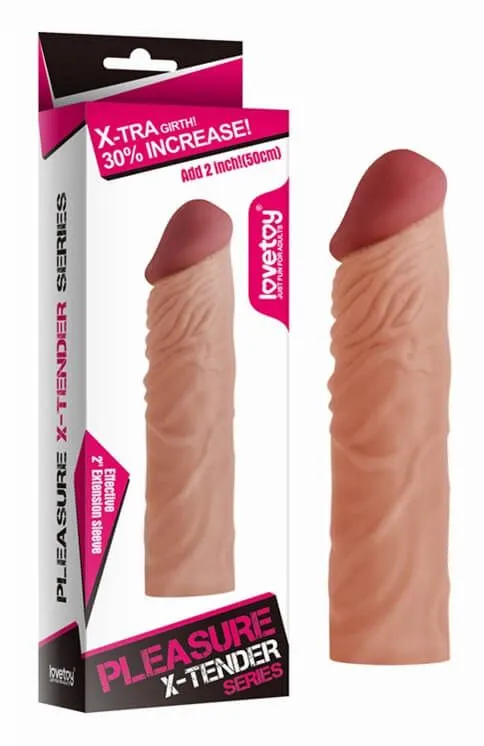 насадка удлиняющая lovetoy pleasure x-tender, без вибрации в Перми