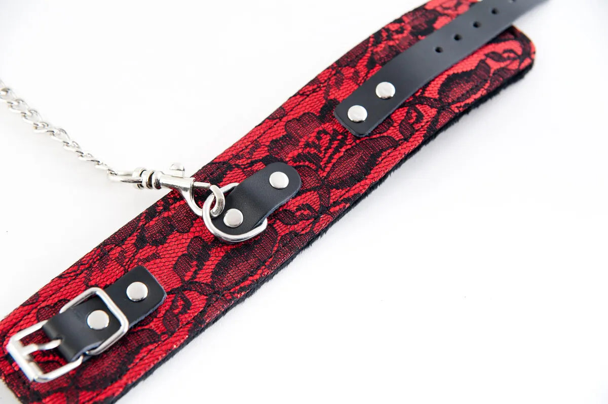 кружевные поножи toyfa marcus, красный, 46 см в Перми