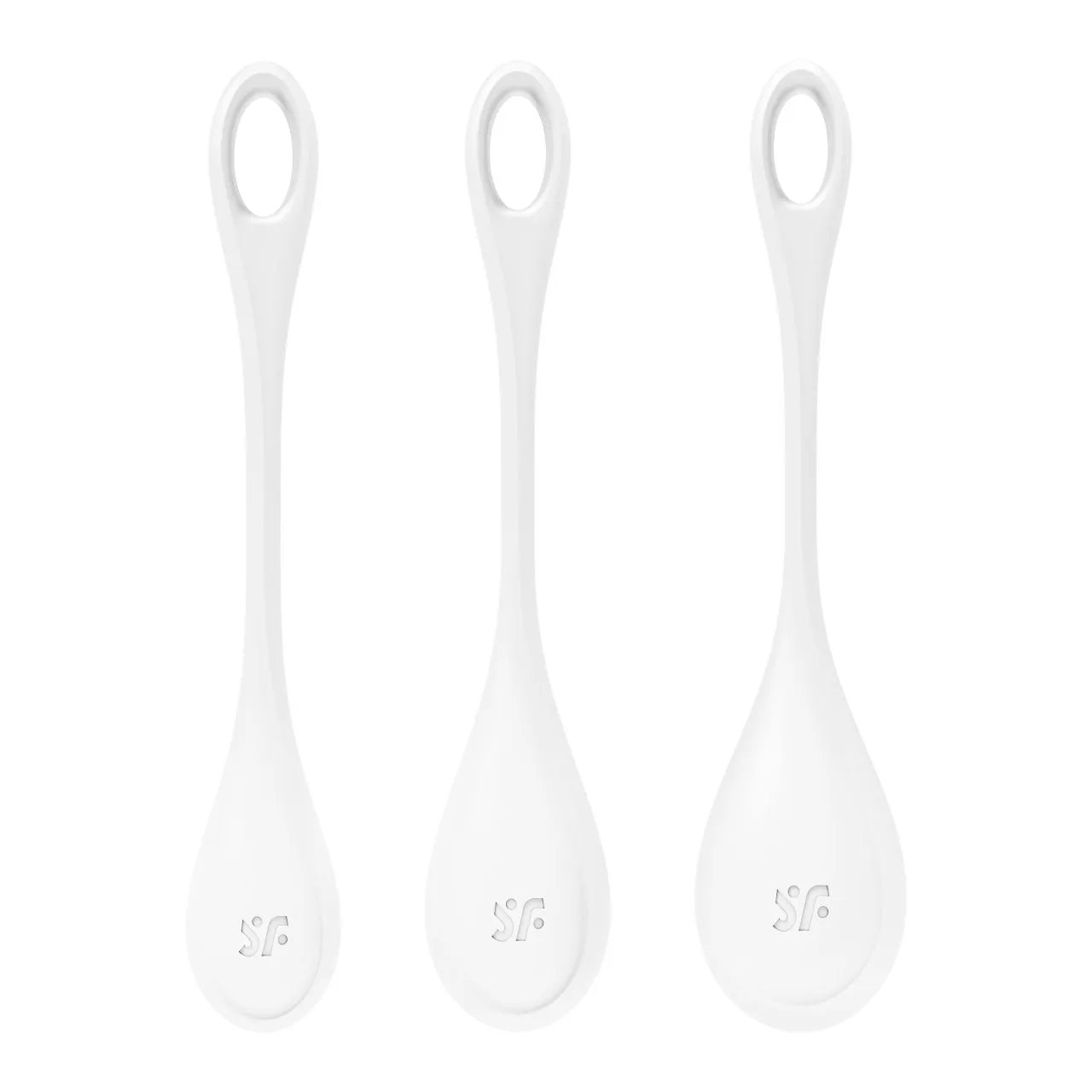 набор одинарных вагинальных шариков yoni power 1 (белый) в Перми