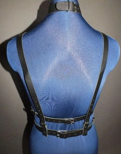 Эротическое бондажный комплект подиум с ошейником, черный в Перми