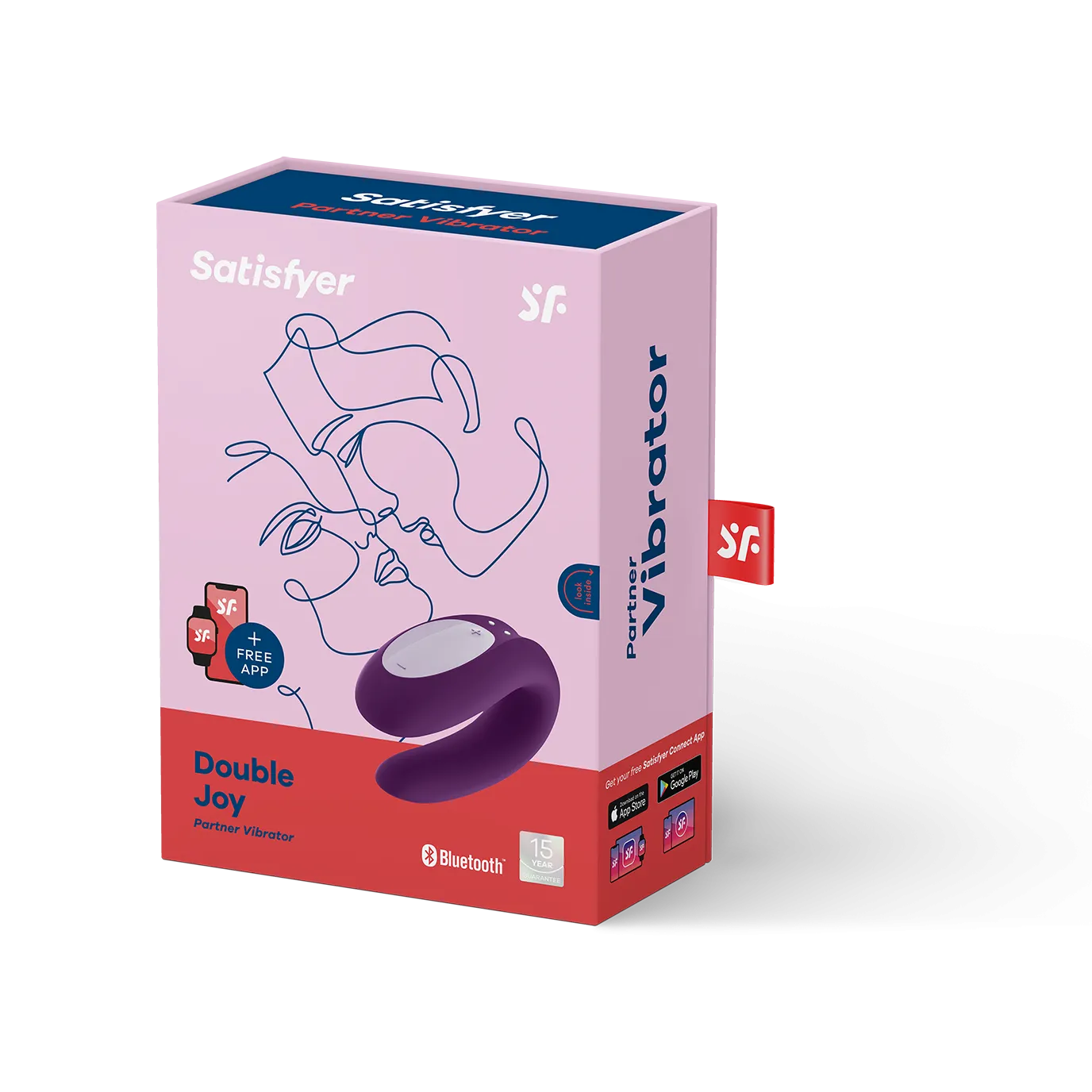 вибромассажер для пары satisfyer double joy violet 002408sa в Перми