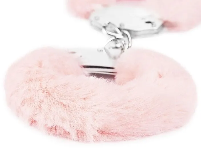 наручники декоративные lovetoy fetish pleasure fluffy handcuffs, розовые в Перми