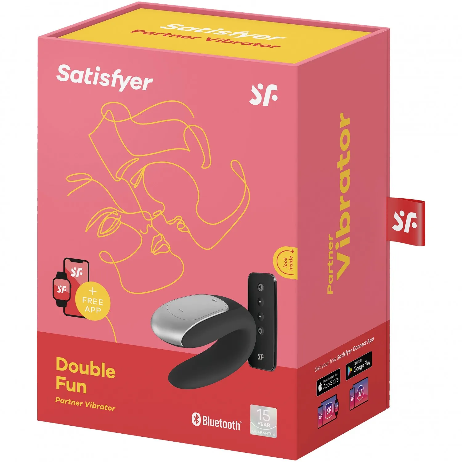 вибромассажер для пары satisfyer double fun black 001692sa в Перми