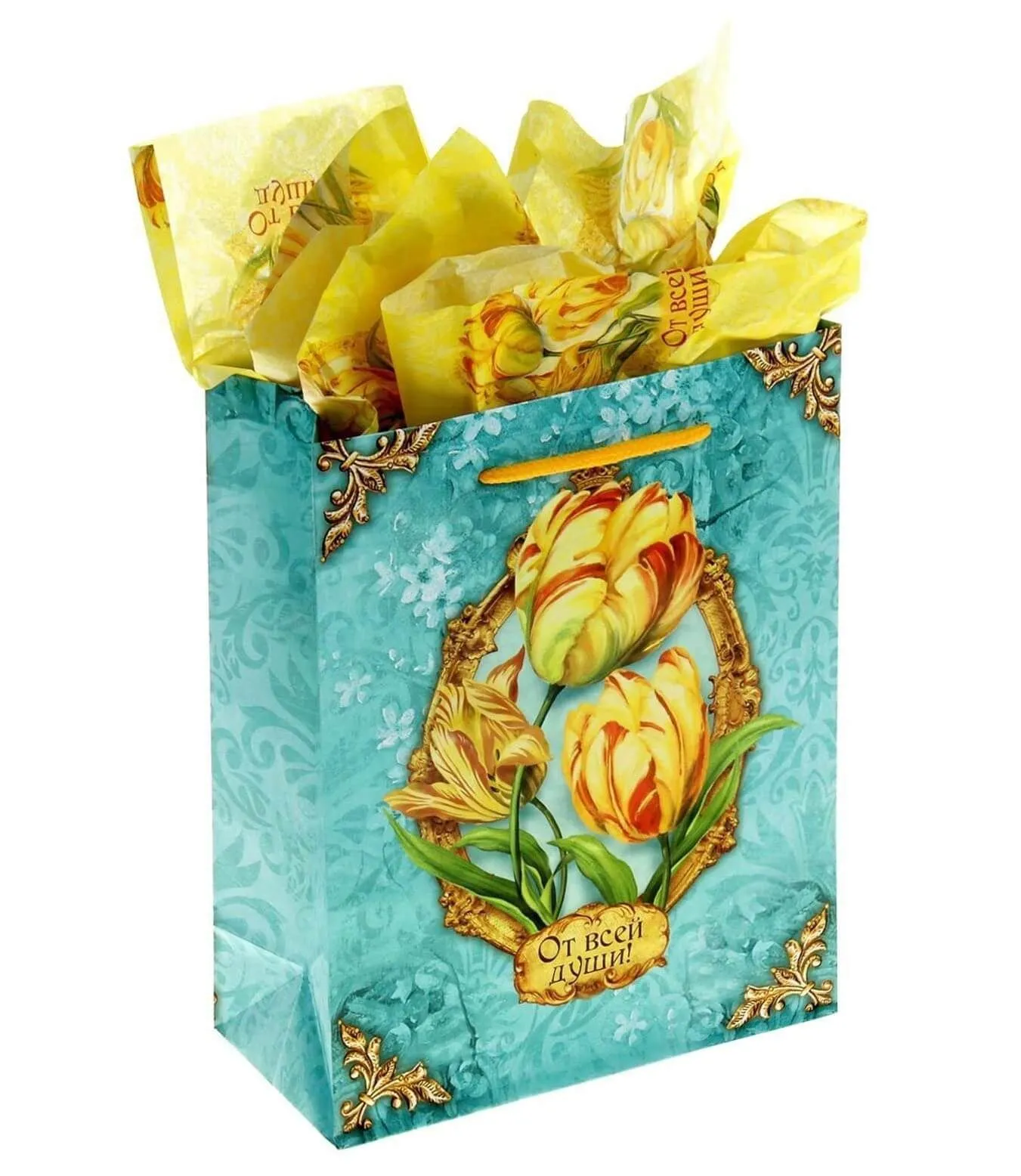 Набор для упаковки подарка Сима Ленд Роскошный тюльпан, с аромабумагой