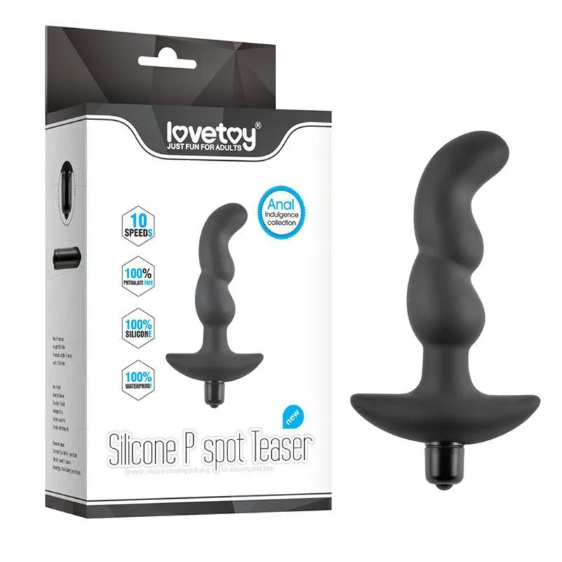 вибратор анальный lovetoy silicone p spot teaser, чёрный в Перми