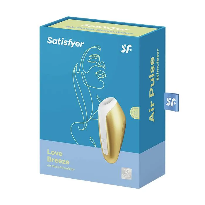 вакуум-волновой бесконтактный стимулятор клитора satisfyer love breeze, силикон, золотой в Перми