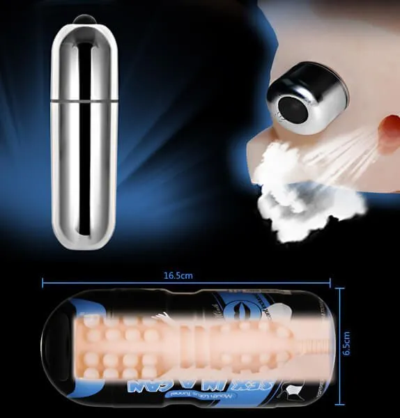 мастурбатор lovetoy sex in a can vibra mouth tunnel, с вибропулей в Перми