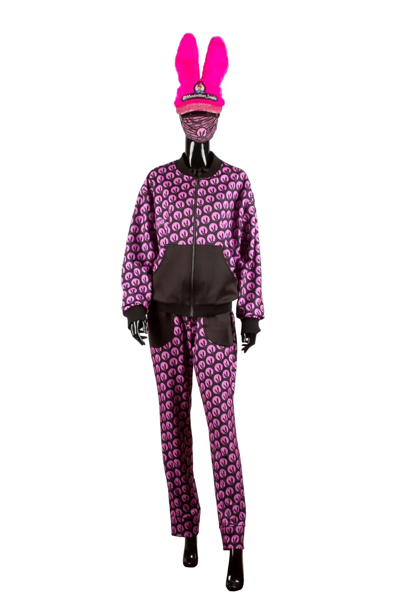 Костюм спортивный PinkRabbit c черными карманами L