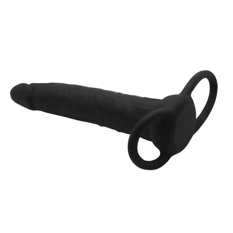 насадка анальная lovetoy silicone fantasy duoble prober, чёрная в Перми