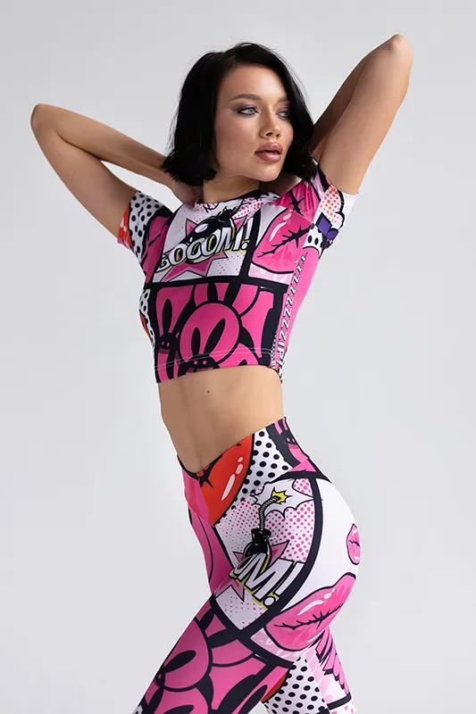 Кроп-топ PinkRabbit BOOM!