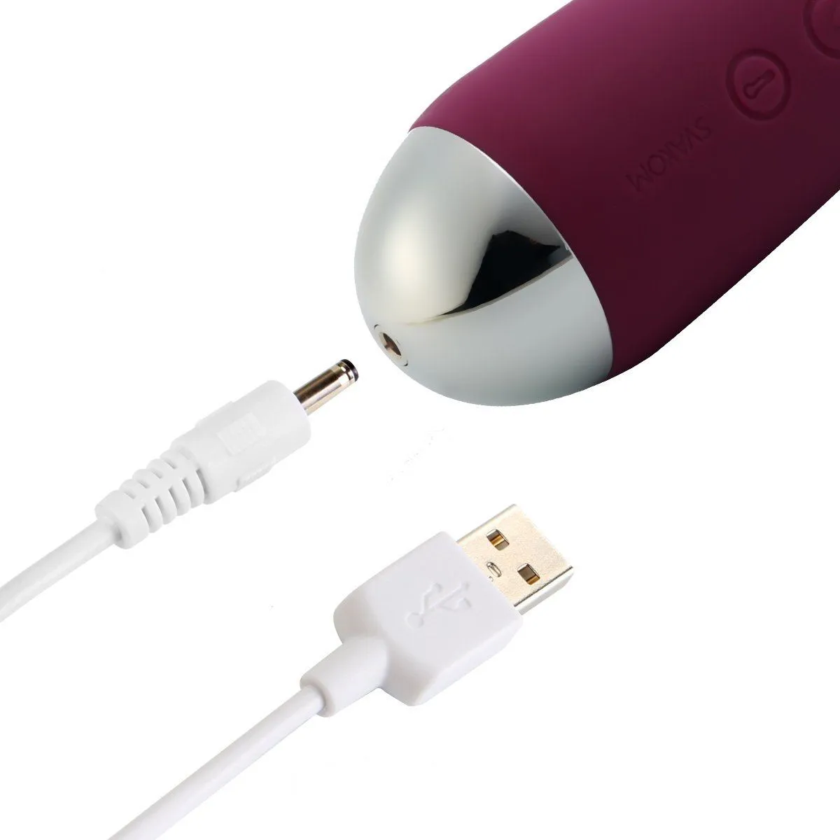 универсальный массажер с насадкой svakom emma, фиолетовый в Перми