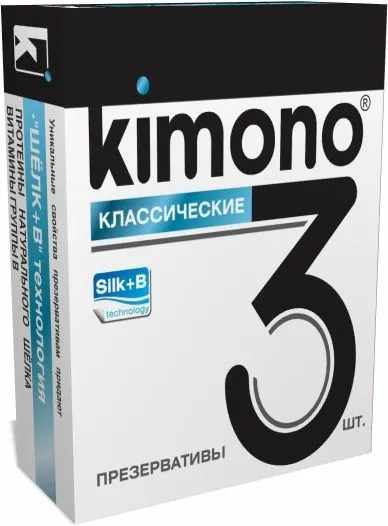 презервативы kimono классические, 3 шт в Перми