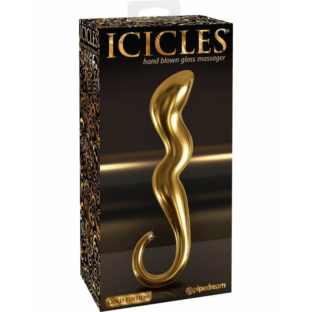 фаллоимитатор pipedream icicles gold edition g01, стеклянный в Перми