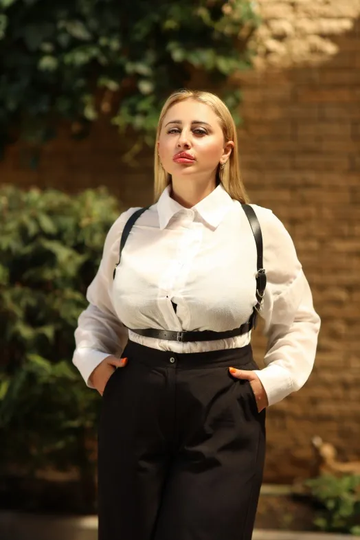 портупея из кожи классическая plus size 300-43psars в Перми