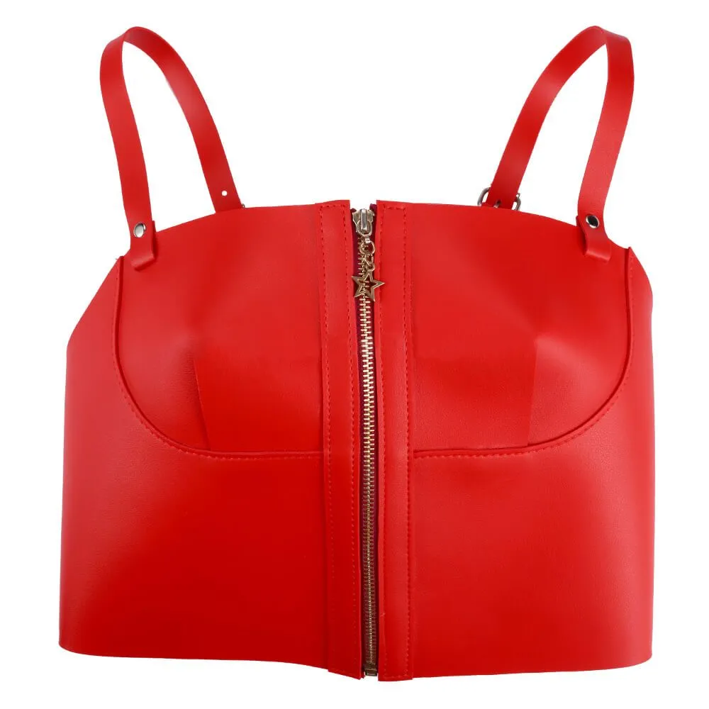 Эротическое корсет на молнии lapin rose harness, красный в Перми