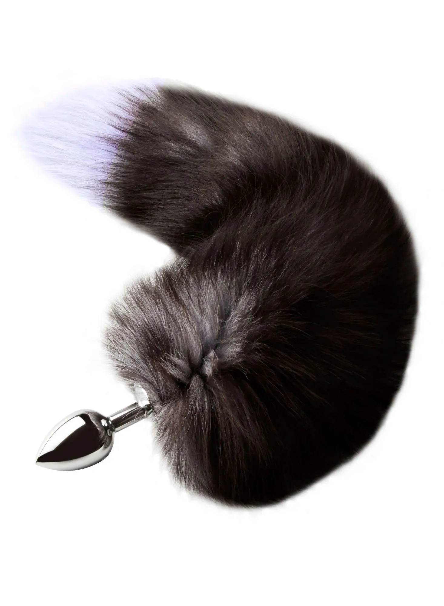 Пробка анальная со съемным хвостом с синим кончиком