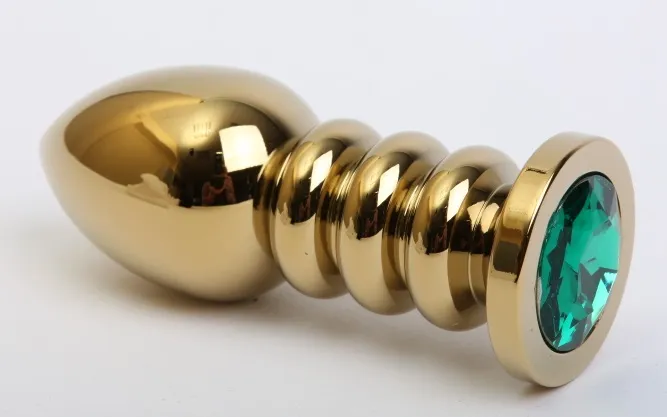 пробка металл фигурная золото с зеленым стразом 10,3х3,8см 47424-6mm в Перми