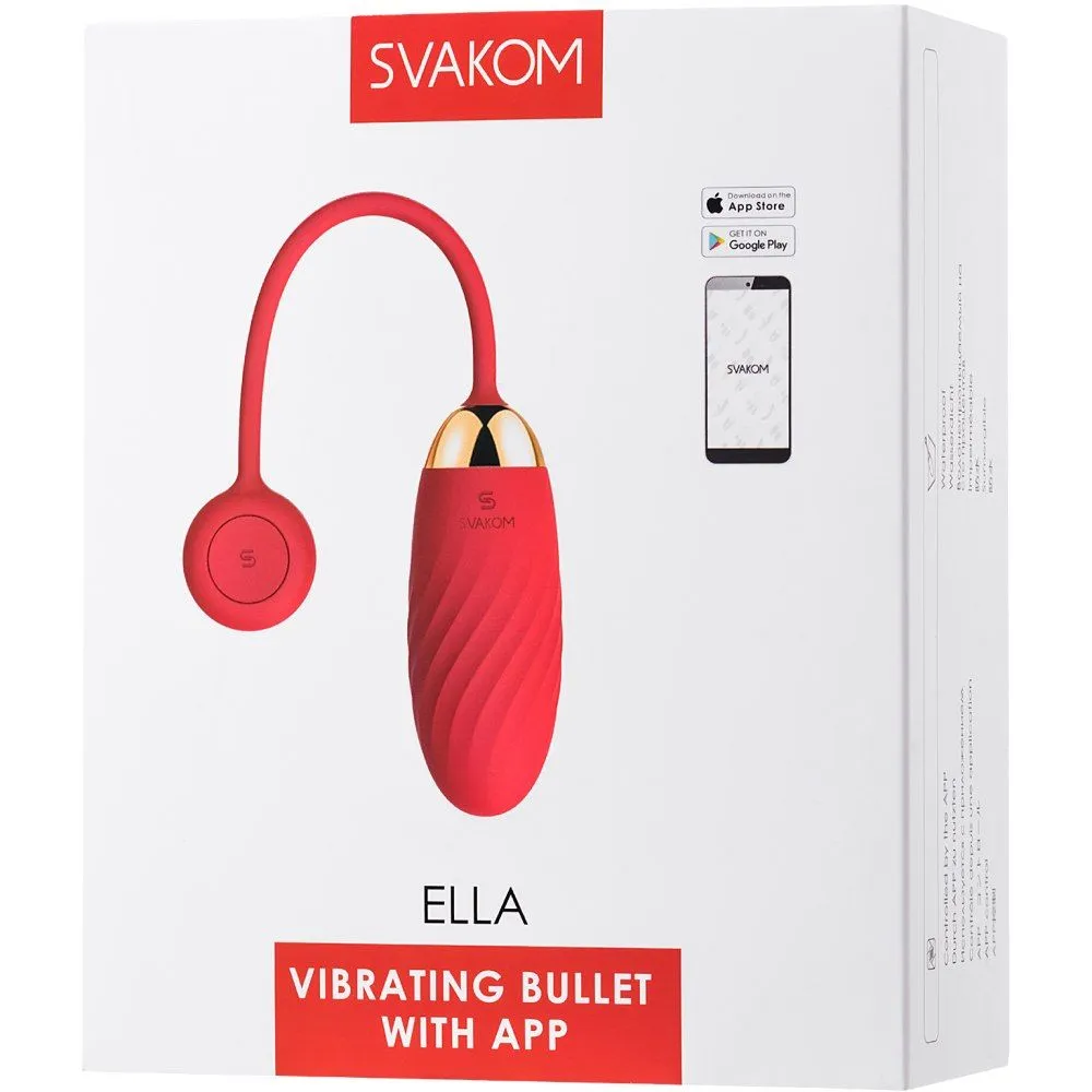 виброяйцо с приложением svakom ella, красное в Перми