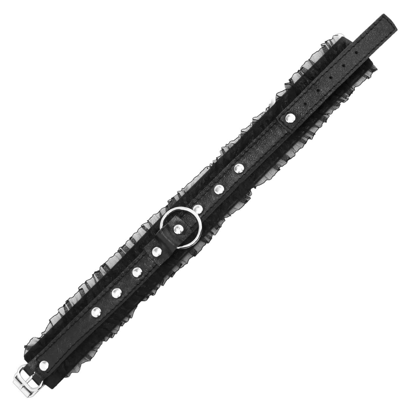 ошейник pinkrabbit "шик" с поводком-цепью, чёрный в Перми