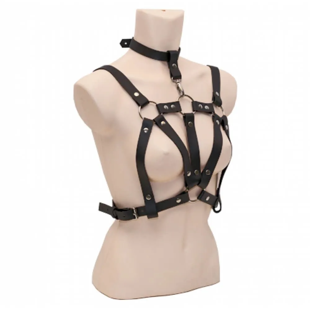 Бондажный комплект женский Lapin Rose с ошейником, L