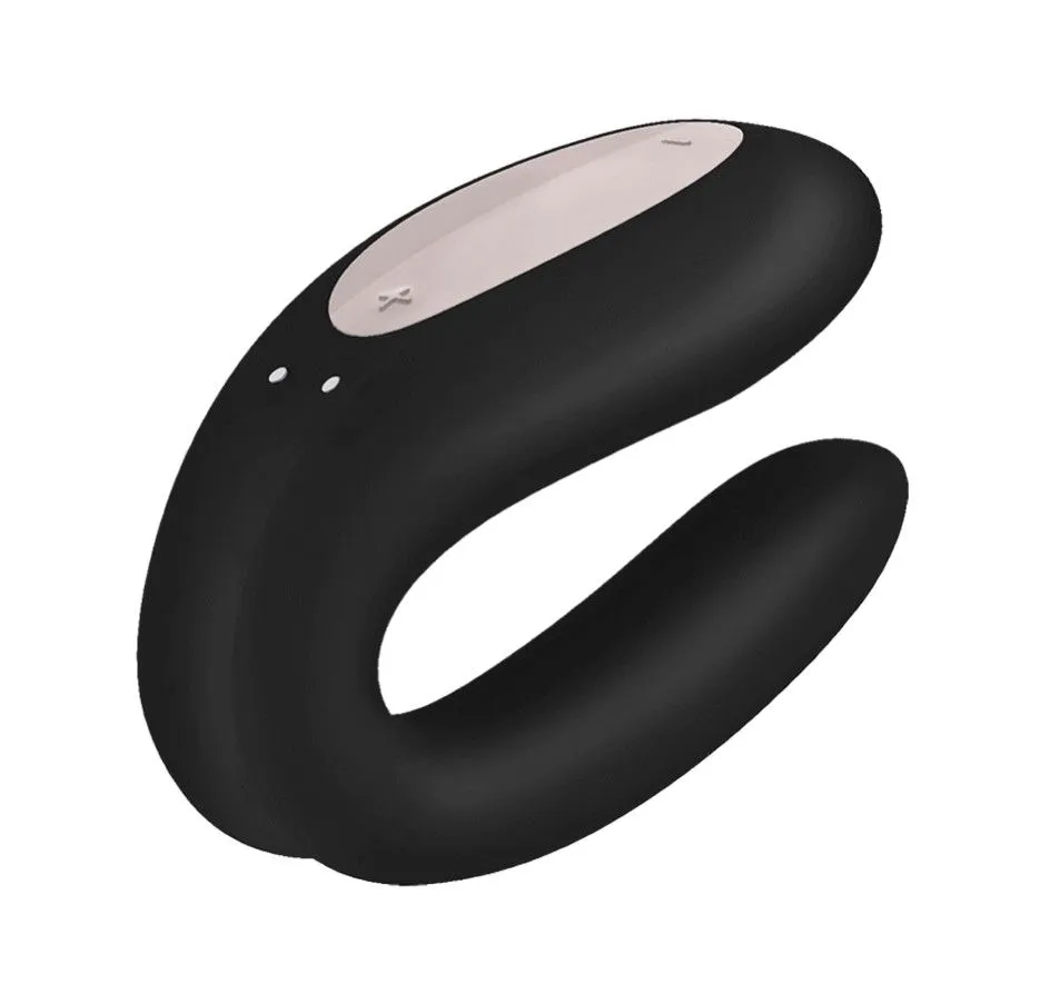 Универсальный массажер для пар Satisfyer Double Joy, черный