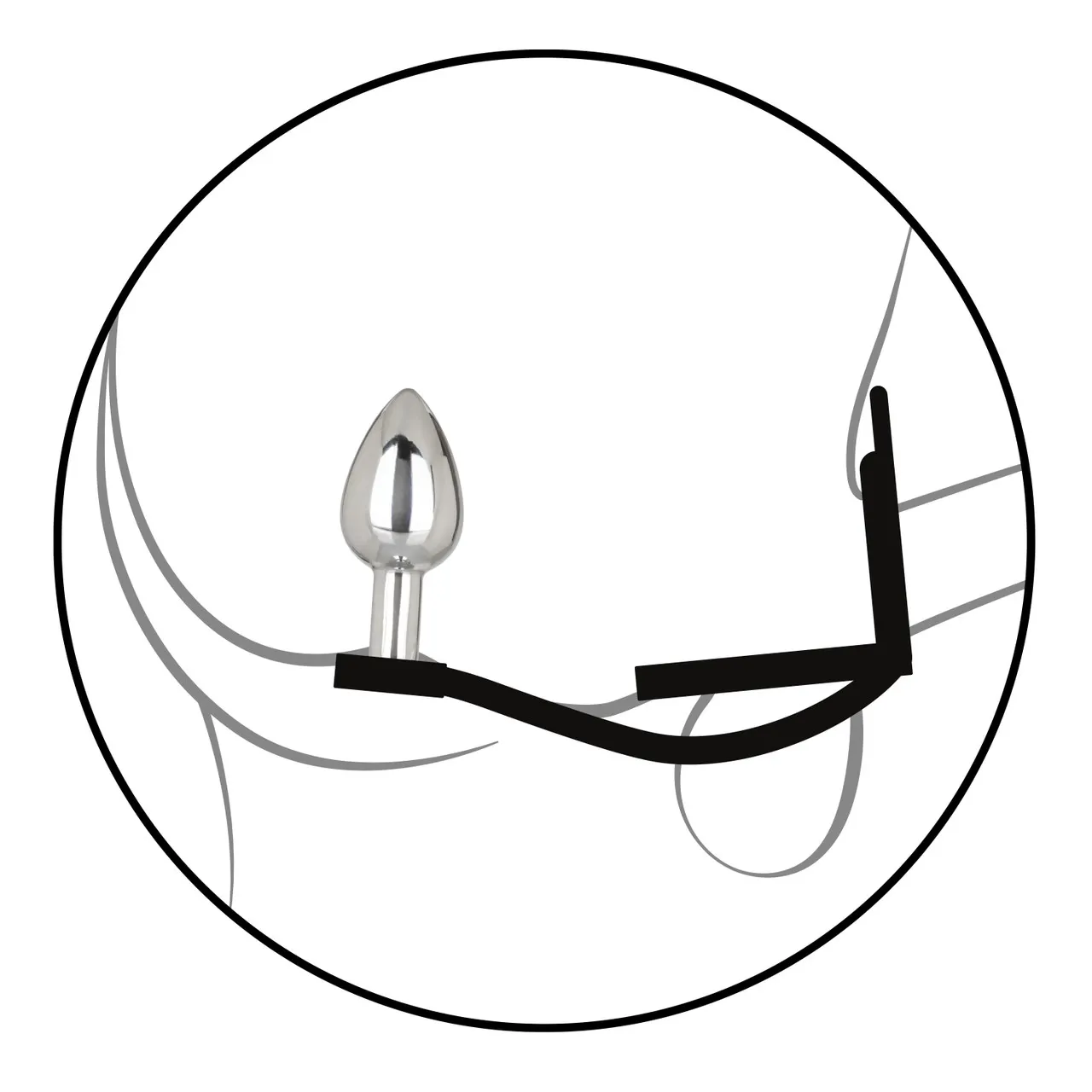 анальная пробка с эрекционным кольцом starfucker mini plug в Перми