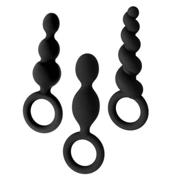 набор из трёх стимуляторов satisfyer booty call, чёрные в Перми