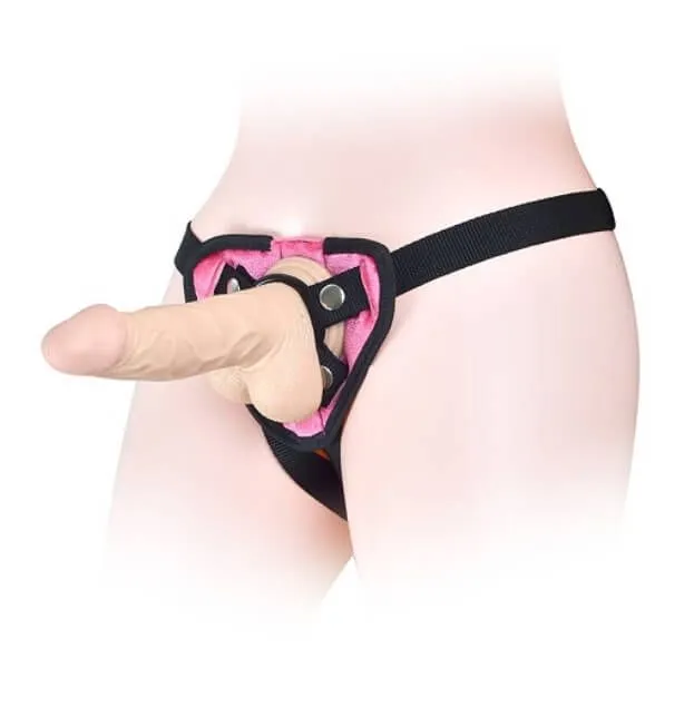 трусики для страпона lovetoy orgasm cozy harness, розовые в Перми