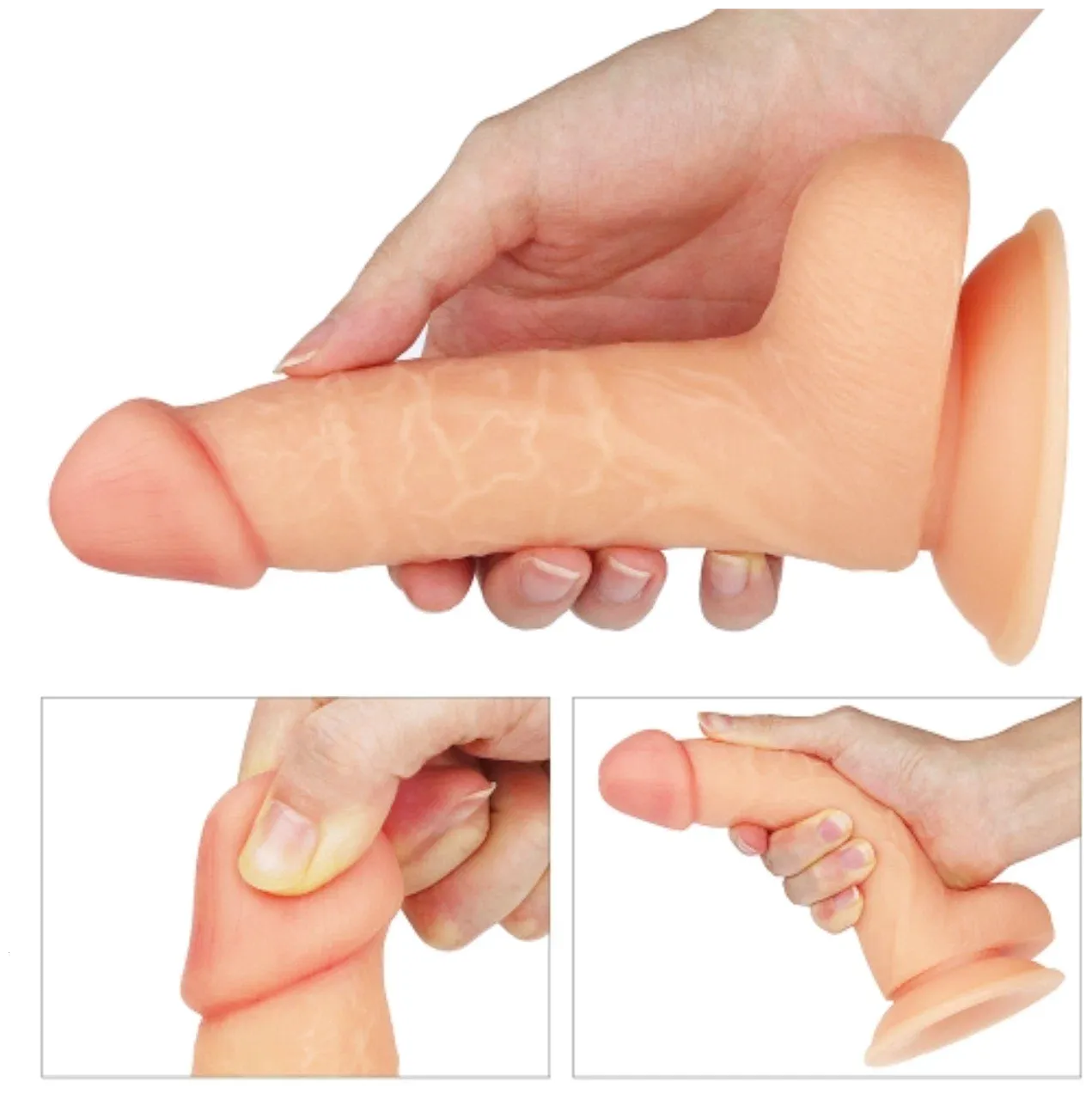 фаллоимитатор реалистичный с венами lovetoy на присоске,18 см в Перми